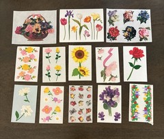 Vintage Mrs. Grossman’s & Gifted Sticker lot “Flower Bunch”