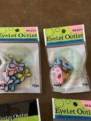 Eyelet Outlet Brads Lot of Animals NEW 6 packs Card Making Scrapbooking