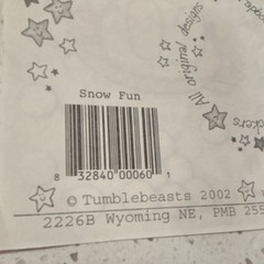 Tumblebeasts Multicolor Holiday Snowman Winter Scrapbooking Stickers