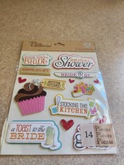 K&COMPANY Life’s Little Occasions BRIDAL SHOWER Sticker Medley