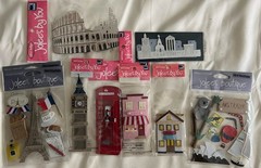 Large Lot Travel Vacation Landmarks Passport Jolee’s Scrapbook Embellishments
