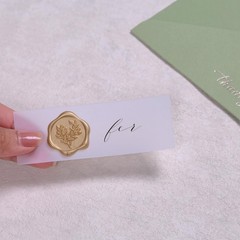 Wax Seal Stickers 100 Pcs 1.2″ Eucalyptus Leaf Self-Adhesive – Perfect