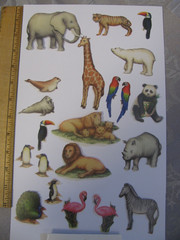 Paper Reflections Vellum Die Cuts ZOO Partial Package 21 Pieces