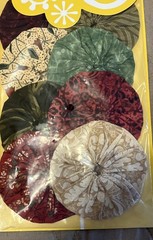 NIP Lot of 2-8/Pack ON THE DOT Fabric Yo-Yos 3″ Diameter Scrapbook/Sewing/Decor