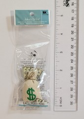 RARE Jolee’s Money Bag Cash Dollar Bills Mini Scrapbooking Embellishments