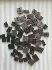 Vintage Making Memories ALPHABET CHARMS 153 pieces Crafts Scrapbook Journal