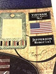 Washington DC Travel Scrapbook Stickers Vacation Lincoln Memorial White House