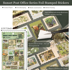 164 Vintage Postage Stamp Stickers for Junk Journal Scrapbook, Journaling Scrapb