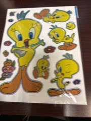 Vintage Loony Tunes Tweety Bird Stickers Lot All In picture ( Bonus Stickers Inc