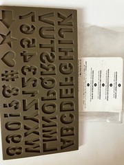 Stampin’ Up! ALPHANUMERIC SIMPLY PRESSED CLAY MOLD – New, in original packaging