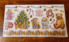 PSX Designs Collectible Vintage Sticker Sheet ~ Christmas Bears. VRHTF (2002)