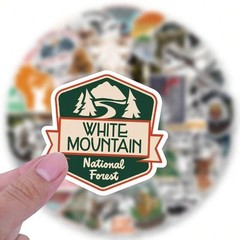 50 PCS Hunting Stickers Outdoor Adventure Wild Travel Stickers Waterproof Vinyl