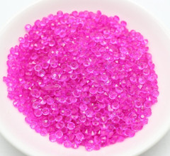 2000 Hot Pink Acrylic 4mm Diamond Confetti Wedding Deco Supplies Table Scatter