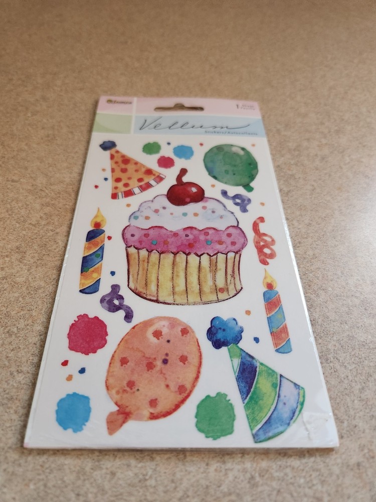 Sandylion~Birthday~Vellum Stickers