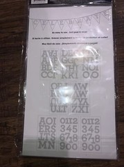 3 Packages MambiSticks Large Aurora Silver Foil Alphabet & Number Stickers New