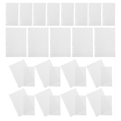 80Pcs Reusable Sticker Storage Binder Sheets Double Sided White Paper for Crafts