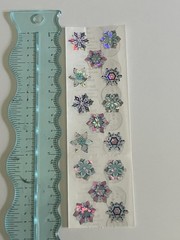 Sandylion Christmas Snowflakes Sticker Prismatic Winter 1 Sheet VTG