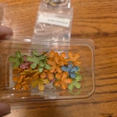 The Paper Studio Spare Parts Craft Brads Lot Flower Gemstone Heart Glitter Mixed