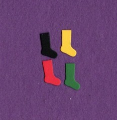 CHRISTMAS STOCKING # 5 die cuts scrapbook cards