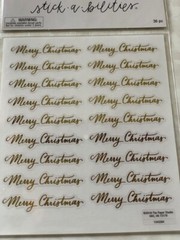 MERRY CHRISTMAS STICKER LABELS 4 SHEETS – 40 PCS