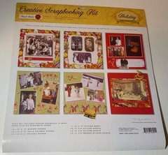 VTG The Gifted Line Christmas Scrapbooking Lot 12×12 Paper (10) Stickers (37)