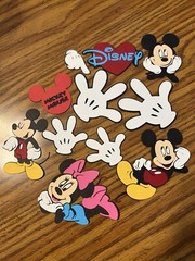 Mickey Mouse And Friends Paper Die Cutouts Scrapbooking Embellishments Lot