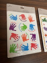 Vintage Hallmark Stickers Kids Children RARE Lot Of 2 Packs 16 Sheets Total NEW