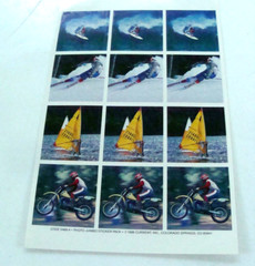 VTG 1986 Stickers Surfing Sailing Skiiing Motorcycle Current Code 5468-4
