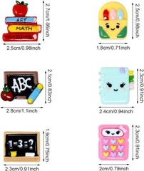 Honbay 36PCS Back to School Flatback Resin Charms Supplies Slime…