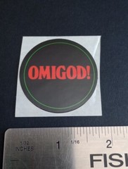 Vintage Stickers VALLEY GIRL Humor Sticker Mod VTG 80s VERY GLOSSY