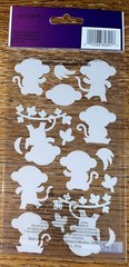 Sticko Dancing Monkey🐒Happy Jungle Animals Zoo Bananas Vines Scrapbook Stickers