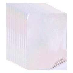 12x8in Holographic Laminate Sheets 12Pcs Sticker Paper Five-pointed Star Pattern