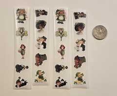 20 Vintage Style St Patrick’s Day Stickers/St Patrick’s Day Labels Seals