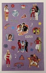 HIGH SCHOOL MUSICAL Stickers (26pc)Disney•4″x 6.5″East High •Wildcats•Singing•