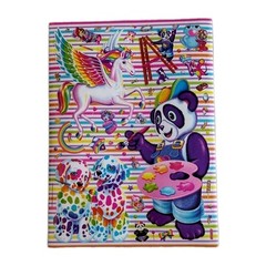 Lisa Frank Large Stickers Unicorns Painting Panda Rainbow One Sheet Rare 13X9