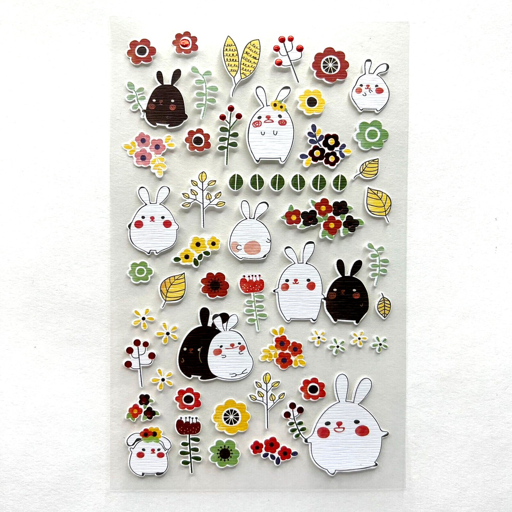 Bunny Easter Planner Stickers Journaling Scrapbooking Cards