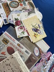 Card Making Scrapbooking LOT Embellishments Ann G, Cut Outs. 4 RollsVinyl Paper