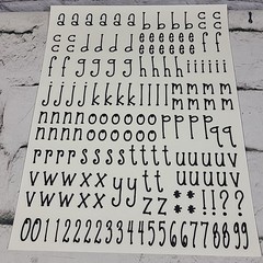 Scrapbooking Stickers Alphabet Letters ABCs Lot Of 6 New Complete Sheets