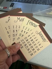 Jenni Bowlin Studio calendar journaling cards mini papers mixed media lot