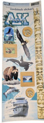 Themed Scrapbook Stickers Sheet Lot City Vacation Outdoor Travel Paper Cardstock