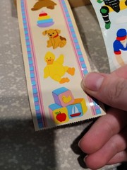 Mrs. Grossman’s Baby Toys Baseball Players Balloons Princess Sticker Roll Lot