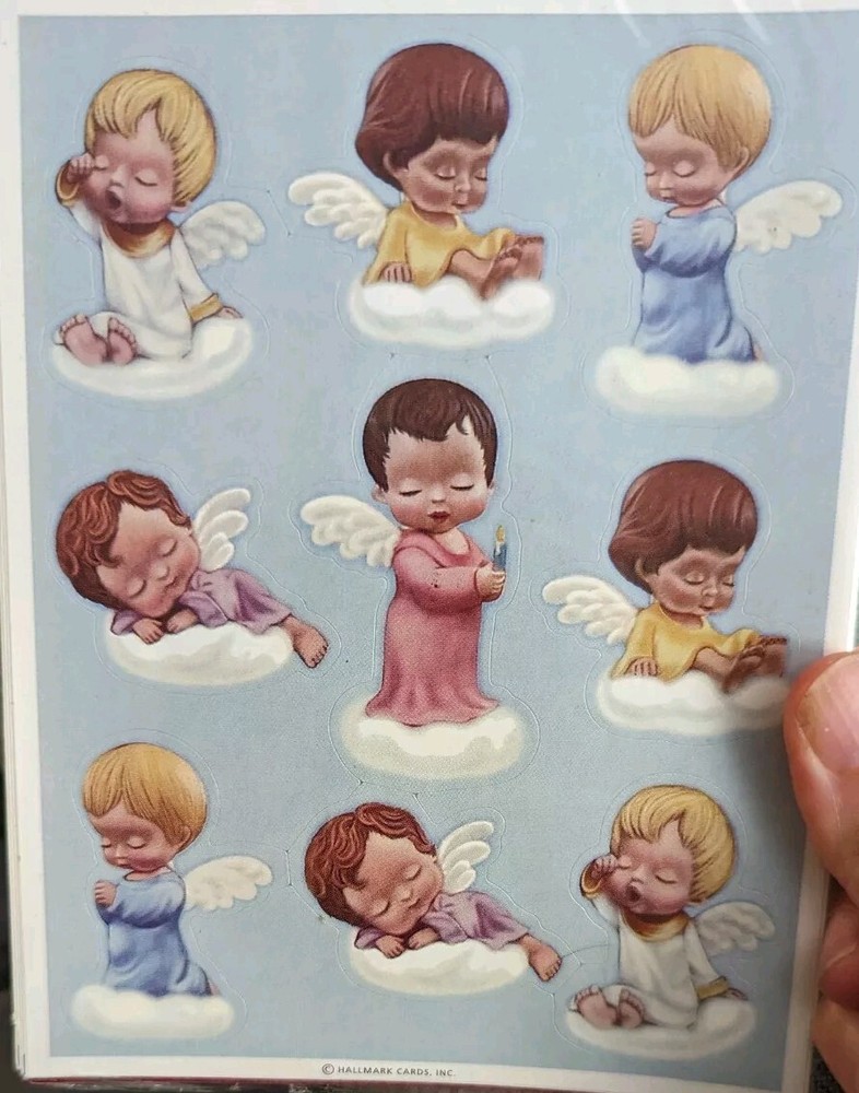 Vintage Hallmark Stickers Mary’s Angels Mary Hamilton 1 Sheet