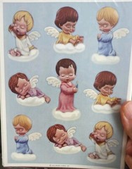 Vintage Hallmark Stickers Mary’s Angels Mary Hamilton 1 Sheet