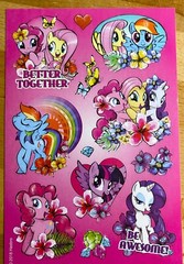 MY LITTLE PONY STICKERS NEW 3 SHEETS FREE SHIP