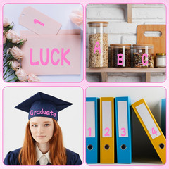 Letter Sticker 1.5 Inch,16 Sheets Vinyl Self Adhesive Waterproof Scrapbook Lette