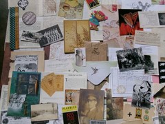 30 Piece Junk Journal sticker Ephemera Vintage Paper FANCY CUTS STAMPS WORDS