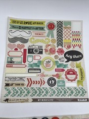 Scrapbooking Destash Lot My Minds Eye Echo Park Teresa Collins Stickers Rubons