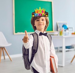Star Student Crowns for Kids Classroom – 24pcs Star of The Week Paper Crowns …