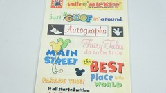 SandyLion Disney Phrase Sheet Theme Park DSCB43 Stickers