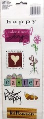 Paperbilities Holiday Expression Stickers Qty 15